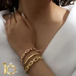 دستبند النگویی طلا طرح دیوید یورمن