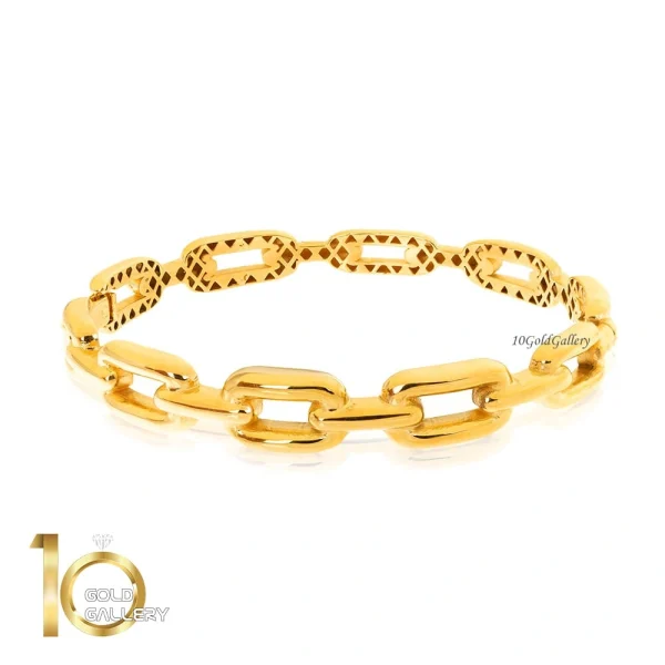 دستبند النگویی طلا طرح دیوید یورمن