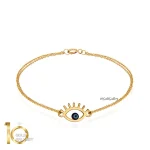 دستبند-طلا-زنانه-طرح-چشم-نظر