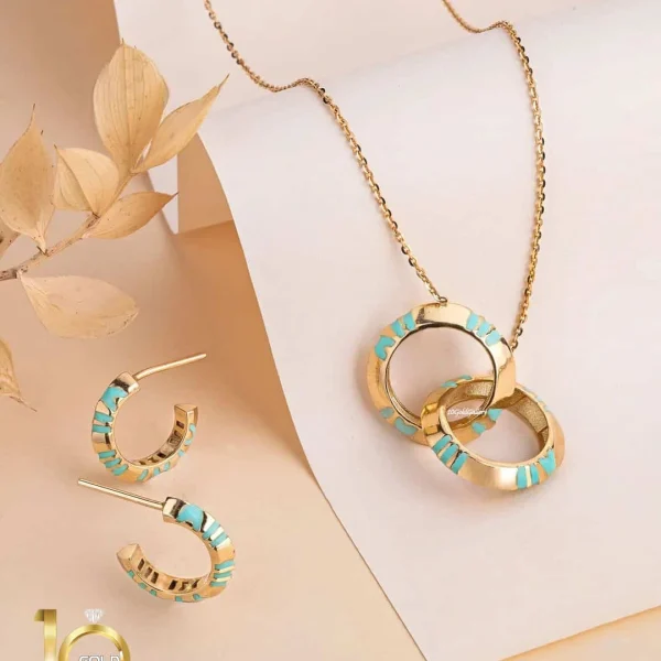 نیم ست تیفانی رنگی