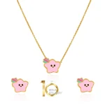 نیم ست طلا کودک طرح ستاره