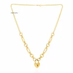 گردنبند طلا با آویز قلب تیفانی