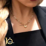 گردنبند طلا با آویز قلب تیفانی