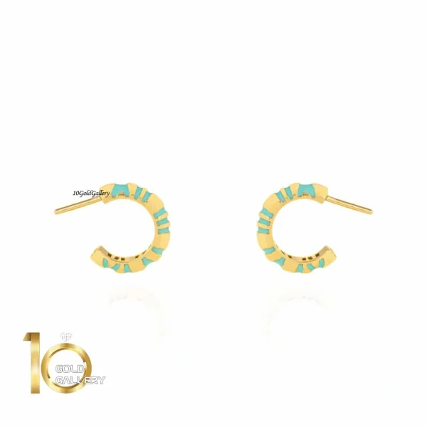 گوشواره طلا طرح اطلس تیفانی