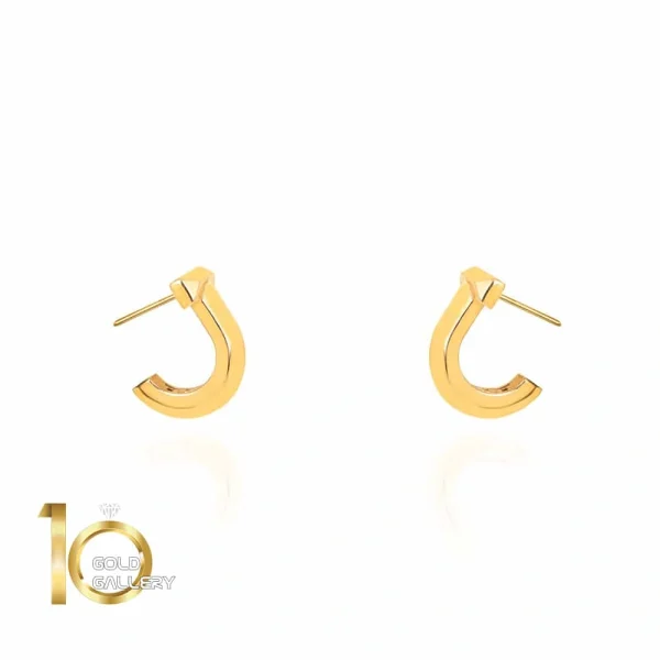 گوشواره طلا طرح تیفانی مدل ساده