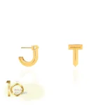 گوشواره طلا طرح تیفانی مدل ساده