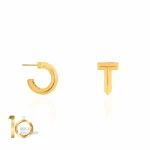 گوشواره طلا طرح تیفانی مدل ساده