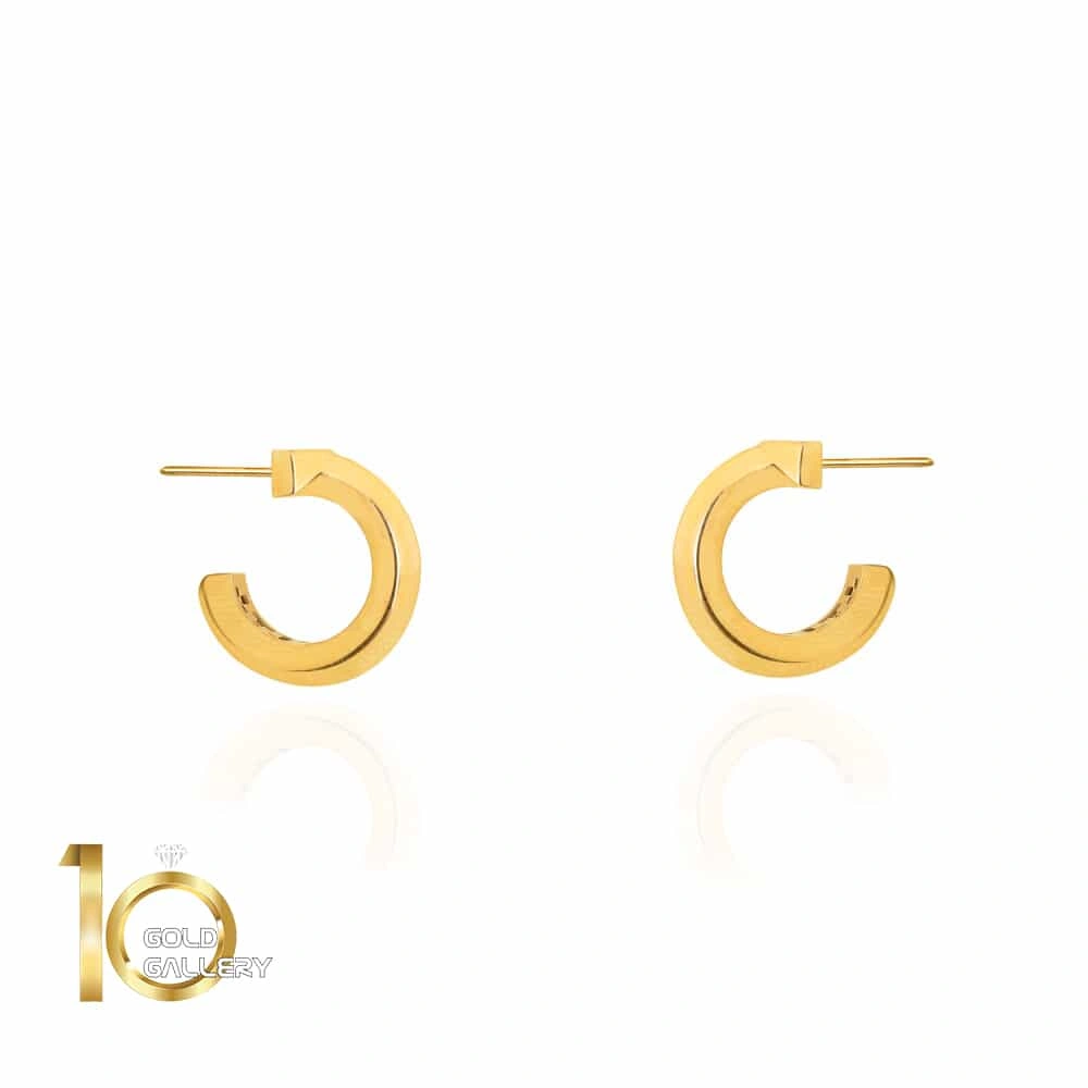 گوشواره طلا طرح تیفانی مدل ساده کد CE459 گوشواره طلا طرح تیفانی مدل ساده