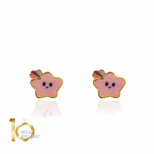 گوشواره طلا کودک طرح ستاره