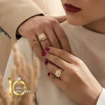 انگشتر طلای مردانه طرح رولکس