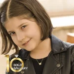 گردنبند طلا کودک طرح پروانه