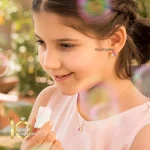 گوشواره طلا کودک طرح حلزون