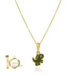 آویز طلای کودک طرح دایناسور