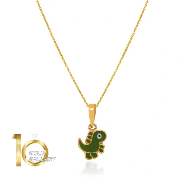 آویز طلای کودک طرح دایناسور