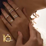 انگشتر طلا طرح BEE MY LOVE مدل ساده