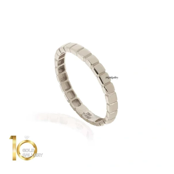 انگشتر شوپارد مدل ساده با طلای سفید