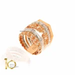 -انگشتر-طلا-طرح-دیوید-یورمن-رز-گلد