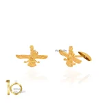 دکمه سر دست طلا طرح فروهر