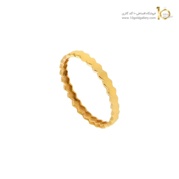 انگشتر طلا طرح BEE MY LOVE مدل ساده کد CR540