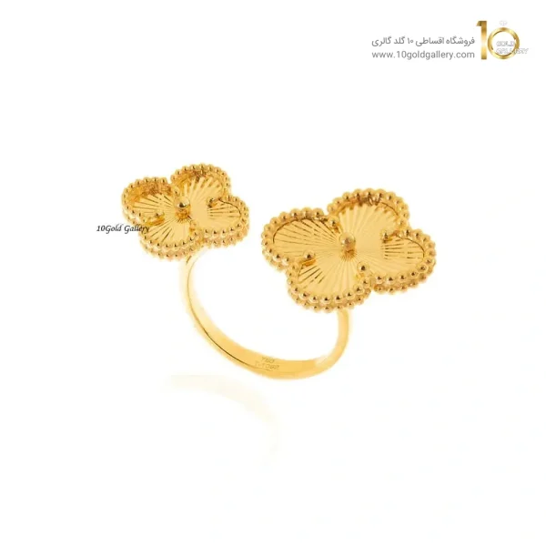 انگشتر طلا طرح ونکلیف کد CR567
