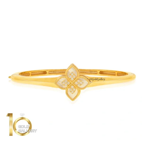 دستبند النگویی طلا طرح روبرتو کوین