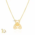 گردنبند طلا کودک طرح خرس