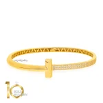 بنگل-طلا-طرح-تیفانی-مدل-نگیندار