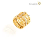 انگشتر طلا طرح اطلس مدل نگین دار کد CR585