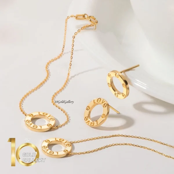 دستبند-طلا-طرح-LOVE-کارتیر