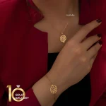 دستبند-طلا-طرح-انار