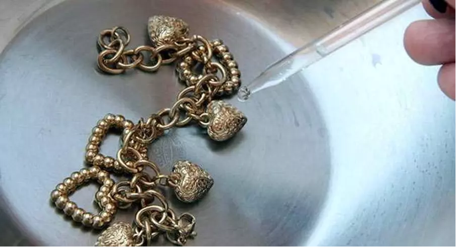 تست اسید برای تشخیص طلا