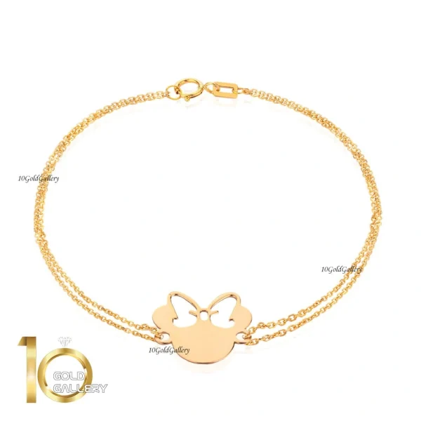 دستبند طلا طرح مینی موس
