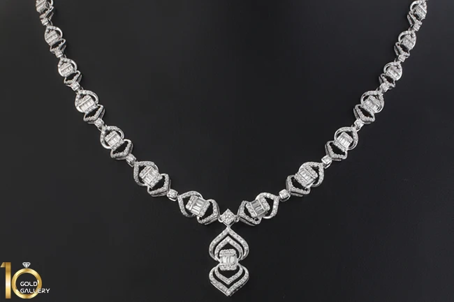 گردنبند طلا سفید