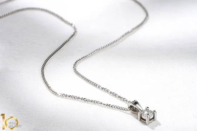 گردنبند طلا سفید