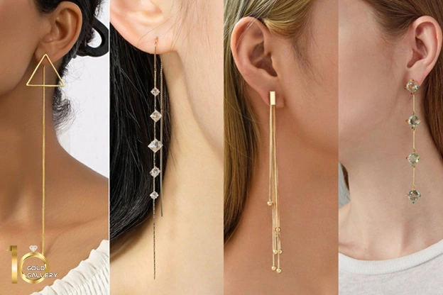 انواع مدل گوشواره بلند