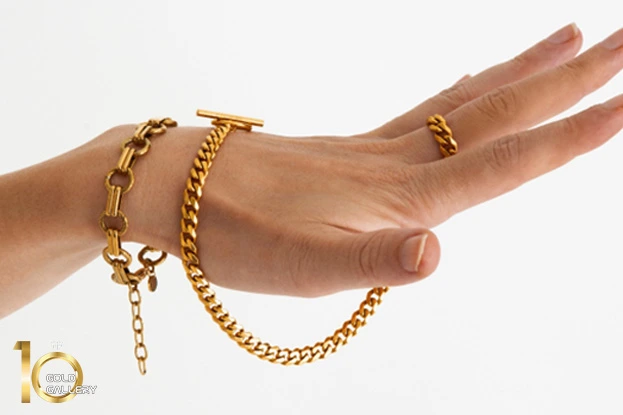 تمیزکزدن دستبند طلا با روش خانگی