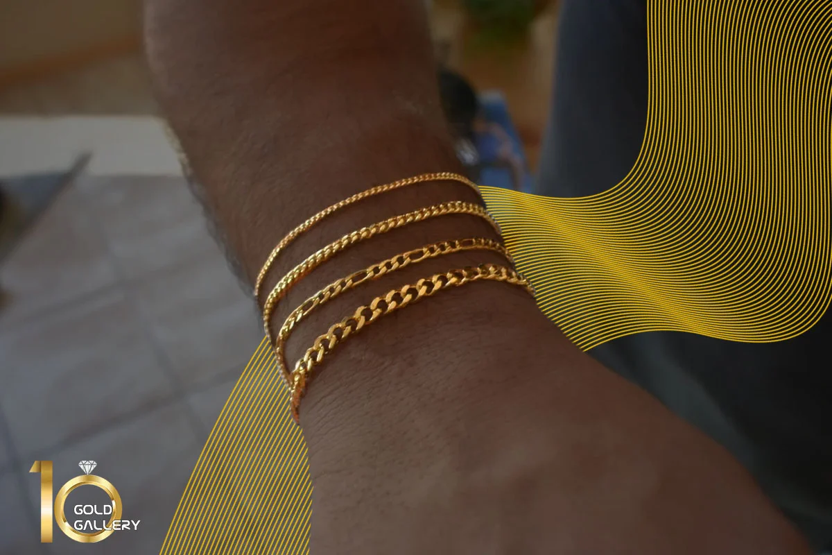 انواع دستبند طلا مردانه