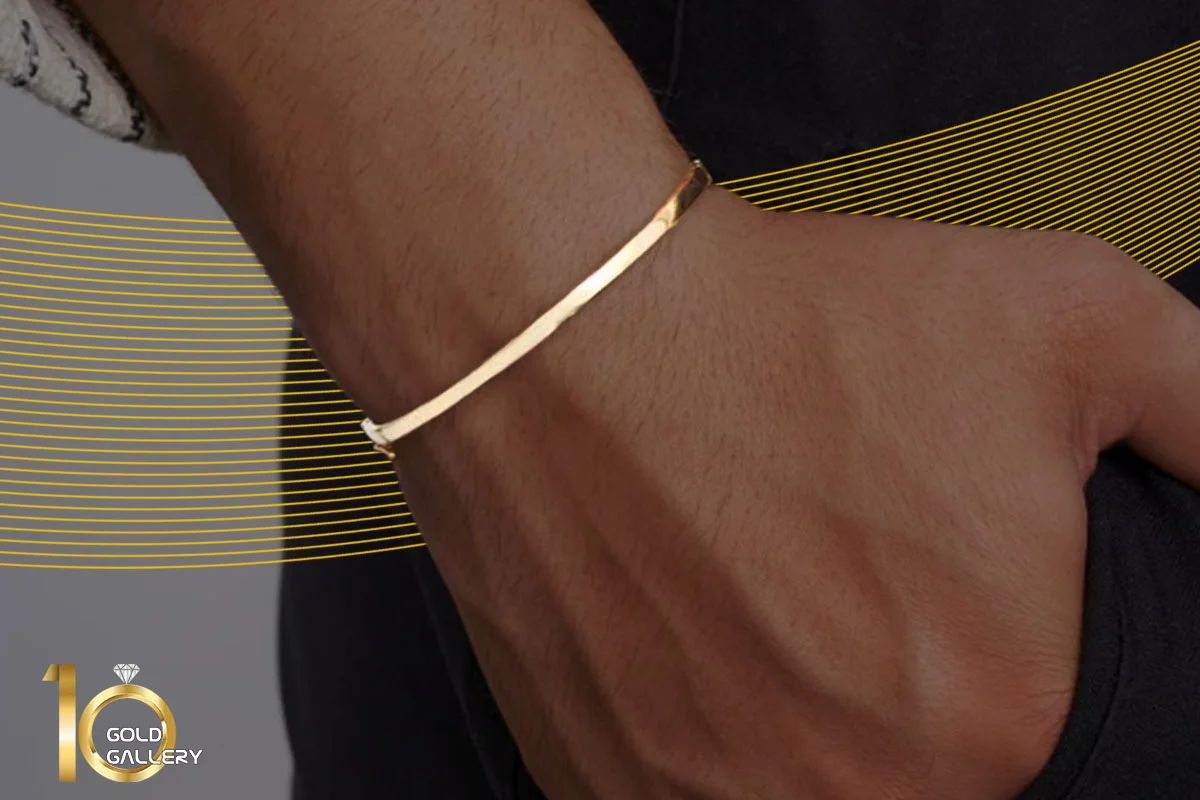 دستبند طلا مردانه