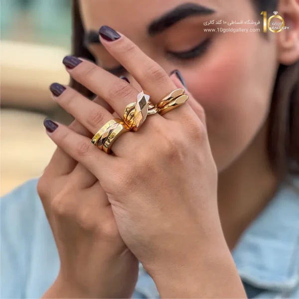 انگشتر لوییس طرح نامتقارن 55