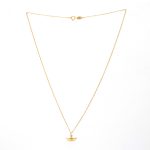 گردنبند طلای 18 عیار طرح قایق کد 1WNB024 - تصویر 2