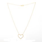 گردنبند طلای 18 عیار طرح قلب دیوید یورمن کد 1WNB055 - تصویر 2