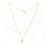 گردنبند طلای 18 عیار هاردور تیفانی ترکیبی  کد 1WNB084 - تصویر 2