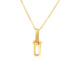 گردنبند طلای 18 عیار هاردور تیفانی ترکیبی  کد 1WNB084