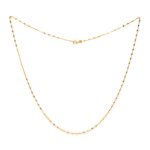 زنجیر طلای 18 عیار طلا طرح پولکی 40 سانت کد 1WNB085 - تصویر 2