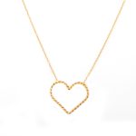گردنبند طلای 18 عیار طرح قلب دیوید یورمن کد 1WNB055