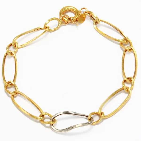 دستبند طرح ترکیبی و بیضی دفرم کد 1WBK018