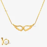 گردنبند طلای 18 عیار طرح مینیمال بال فرشته 1WNL014