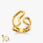 انگشتر طلای 18 عیار مینیمال ظریف طرح آمستریس 1WRL210