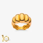 انگشتر طلای 18 عیار مینیمال ظریف طرح آنیتا 1WRL204