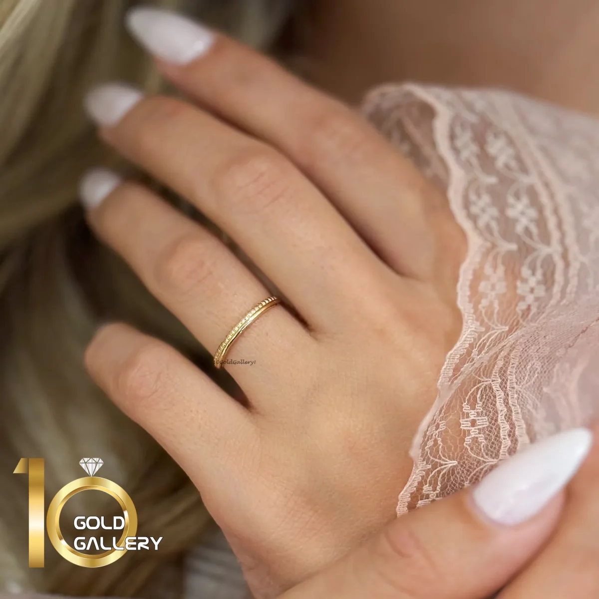 انگشتر طلای 18 عیار طرح گوارسه 1WRL236 - تصویر 2